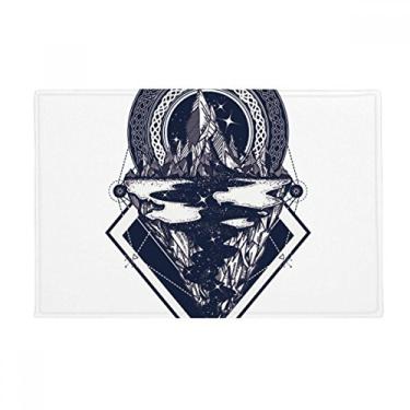 Imagem de DIYthinker Iceberg Tapete antiderrapante para porta de banheiro com estampa de céu estrelado