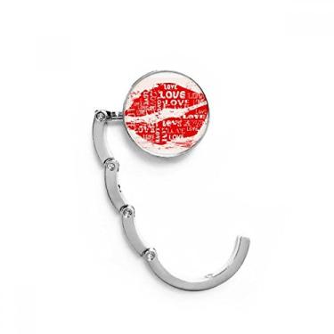 Imagem de Palavra-chave do Dia dos Namorados Love Kiss gancho de mesa extensão dobrável gancho decorativo