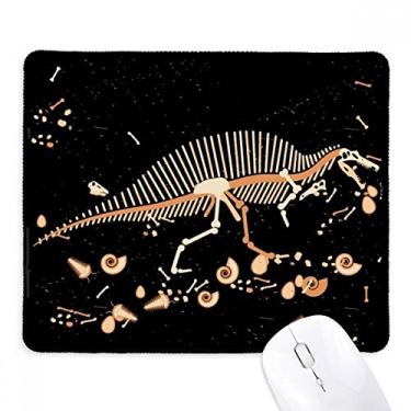 Imagem de Mousepad Dinosaur Grass Bone Bones borda costurada tapete de borracha para jogos