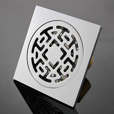 Imagem de Ralo de piso Ralo de resíduos Filtro todo revestido de cobre Tira reta Ralo de piso, cozinha, banheiro, desodorante, ralo de butique à prova de insetos 71102