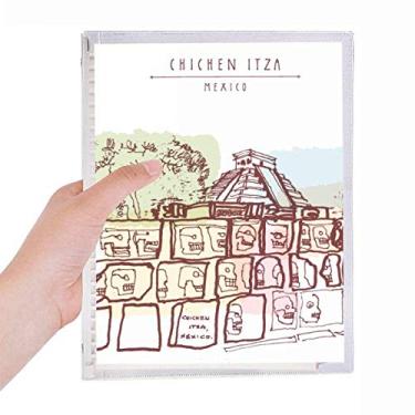 Imagem de Caderno de desenho Chichen Itza Civilização Antiga do México Folhas Soltas Diário Recarregável