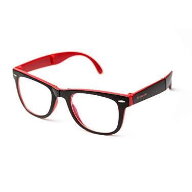 Imagem de Armação de óculos Thomaston Dobrável Preto e Vermelho