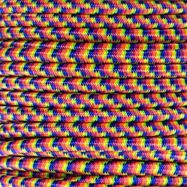 Imagem de GOLBERG cabo elástico de choque – 2,5 mm, 1/32, 1/16, 3/16, 5/16, 1/8, 3/8, 5/8, 1/4, 1/2 polegadas de diâmetro – – 10, 25, 50, 30 pés de comprimento – Feito nos EUA, 100 X PAR-14SC-KALEIDESCOPE-~GOLB_BR418, Kaleidoscope, 1/4 in x 100 ft