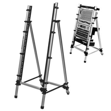 Imagem de Suporte Profissional Djs Titanium Racks Periféricos 19" RP-120 Em Alumínio Ideal Para Studios