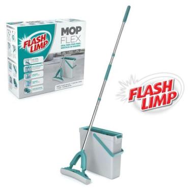 Imagem de Mop Flex Limpa Lava E Seca Rodo Limpeza Geral Flat Balde Flash Limp Mo