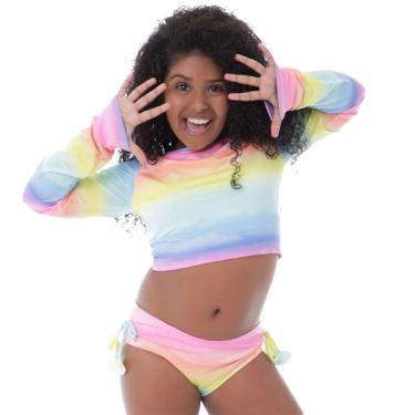 Imagem de Biquíni Infantil Cropped Tie Dye Pôr do Sol Cecí