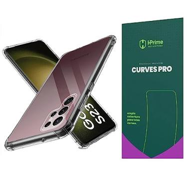 Imagem de Kit Capa Capinha Para Samsung Galaxy S23 Ultra Tela de 6.8 Case Air Anti Impacto Transparente + Pel�cula Hprime Curves Pro (Transparente + Hprime Curves Pro)