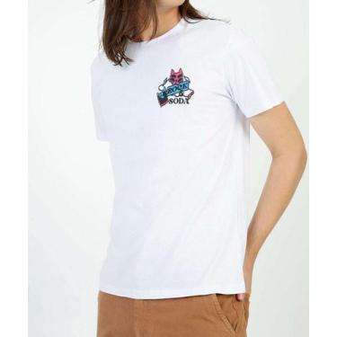 Imagem de Camiseta Masculina Estampa Frontal Manga Curta Rock &Amp Soda - Rock S