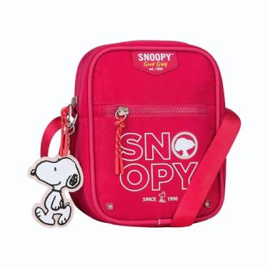 Imagem de Bolsa Transversal SNOOPY Colors em Nylon SP2850PK Pink