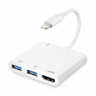 Imagem de Cabo hdmi Lightning USB 3.0 pd, adaptador av de câmera pd pa