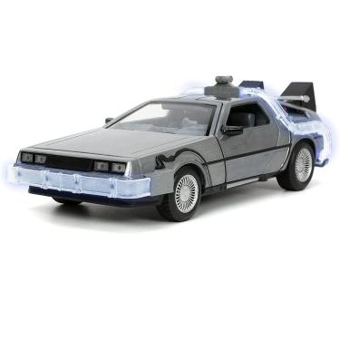 Imagem de De Volta para o Futuro Time Machine 1:24 Carro fundido sob pressão, recurso Light Up