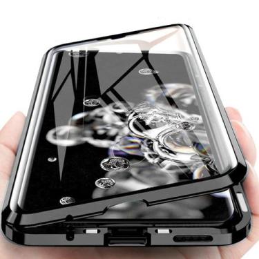 Imagem de Capa 360º Magnética Alumínio Vidro Compatível Com Samsung A31 6.4" - K
