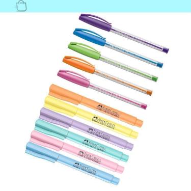 Imagem de Kit De Escrita Marca Texto E Canetas Trilux Faber-Castell