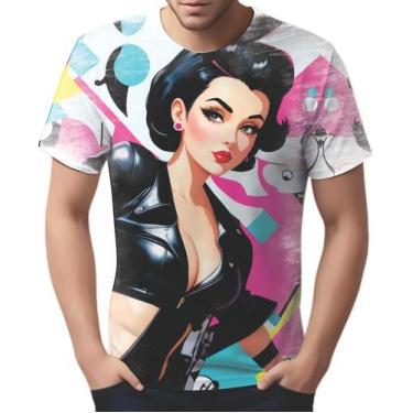 Imagem de Camiseta Camisa Tshirt Pin Up Mu.Lher Morena Pop Art Moda 12 - Enjoy S