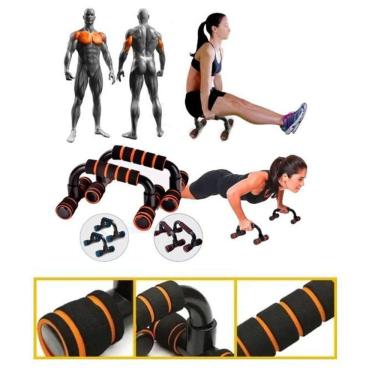 Imagem de Barra De Apoio Para Flexão De Braço Ergonômica Desmontável