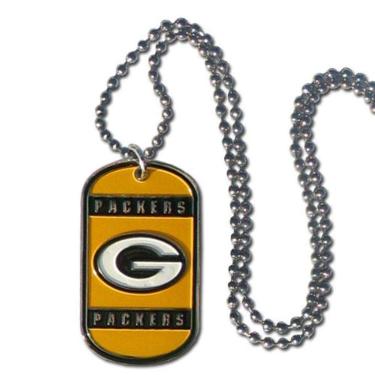 Imagem de Colar NFL Green Bay Packers com placa de identificação