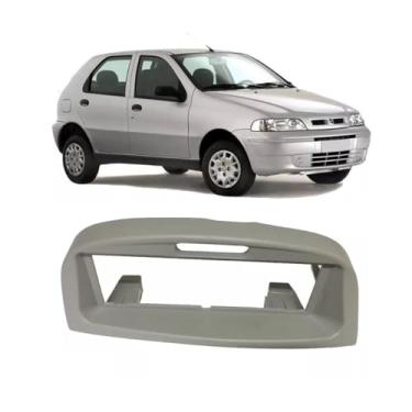 Imagem de Moldura Painel Rádio Palio/Siena/Strada/Palio Weekend G2 2001 a 2008 Com Relógio Cinza