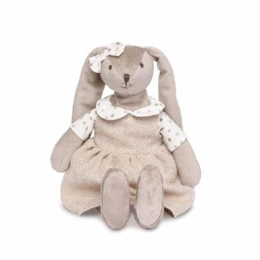 Imagem de Coelhinha de pelúcia bunny 36cm com lacinho e vestido
