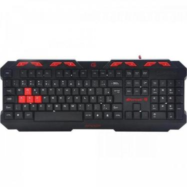 Imagem de Teclado Gamer Fortrek Spider GK706 Preto/Vermelho F002