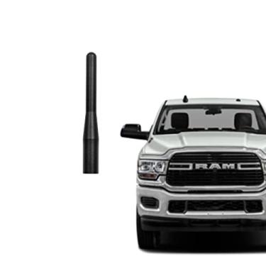 Imagem de AMFRNE Antena de desempenho curto para Dodge RAM 2500 3500 4500 caminhões 2011-2023, substituição perfeita de antena de rádio de alumínio preta de 9 cm, para acessórios RAM 2500 3500 4500
