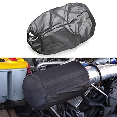 Imagem de TOMALL Capa protetora de filtro de ar para carro Capa protetora de filtro de admissão de ar à prova de poeira à prova d'água acessórios universais (grande)