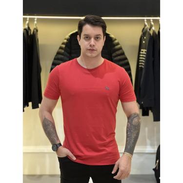 Imagem de Camiseta Acostamento Básico Logo Bordado Masculino Vermelho Escuro-Masculino