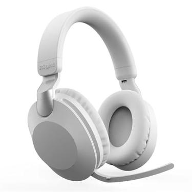 Imagem de Waillynice Os novos fones de ouvido MS-B2 sem fio Bluetooth 5.1 podem ser girados e dobrados com cancelamento de ruído, microfone baixo, música, jogos, fone de ouvido (branco sem caixa)