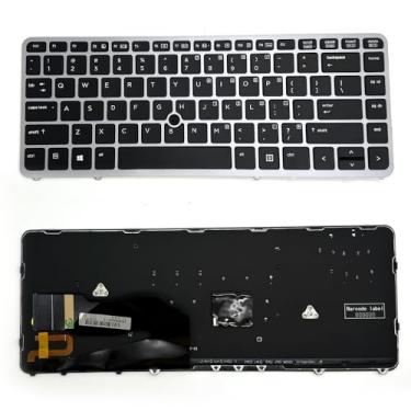 Imagem de BIUMALL Layout dos EUA com teclado ponteiro retroiluminado compatível com HP EliteBook 840 G1 G2 / 850 G1 G2 / 745 G1 G2/HP ZBook 14 5U G2
