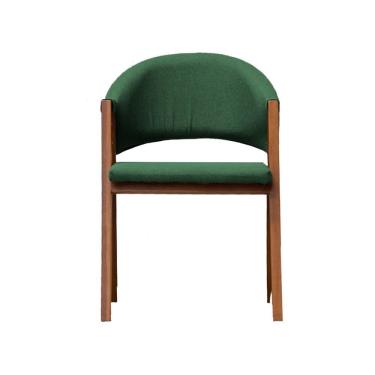 Imagem de Cadeira de Jantar Essencial Luxo Veludo Verde