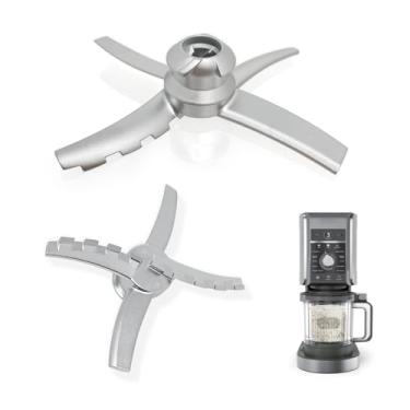 Imagem de CUTIECLUB Lâmina de reposição de aço inoxidável compatível com as máquinas de sorvete de luxo Ninja Creami NC500 NC501 Series, peças de mistura para acessórios de sorvete Ninja