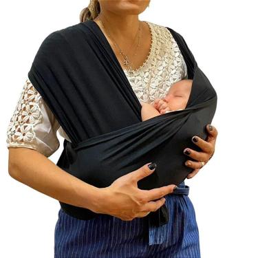 Imagem de Carregador Canguru De Vestir Best Sling Bebe Rescem Nascido Wrap Montado Respiravel Passeio Viagem
