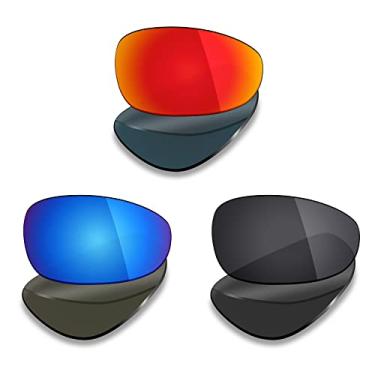 Imagem de 3 pares de lentes polarizadas de substituição Mryok para óculos de sol Oakley Juliet – Opções