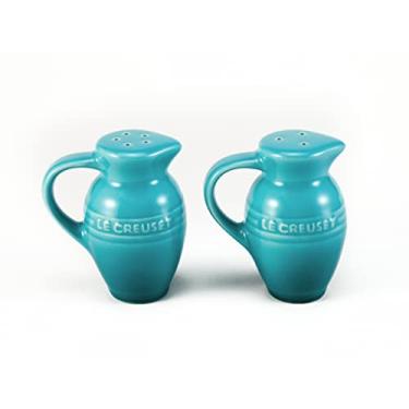 Imagem de Le Creuset Kit Saleiro E Pimenteiro 110 Ml Azul Caribe