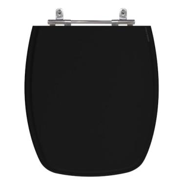 Imagem de SICMOL, Assento Sanitário Primula Preto Tampa Para Vaso Fiori De Madeira Laqueada - Sb