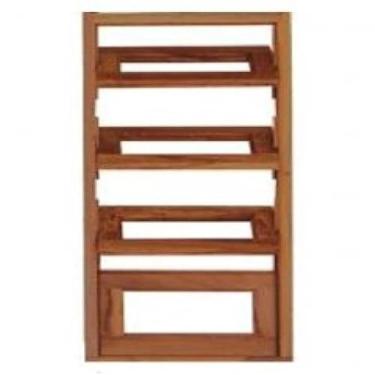 Imagem de Vitrô Capelinha Basculante de Madeira Imbuia Reto 45 x 1,20 Natural