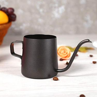 Imagem de Bule de café Inoxidável Preto 250ml/350ml, Chaleira de café, Chaleira Resistente Com Gotejamento de café Com Bico Longo sobre Pescoço de Ganso (250ml)