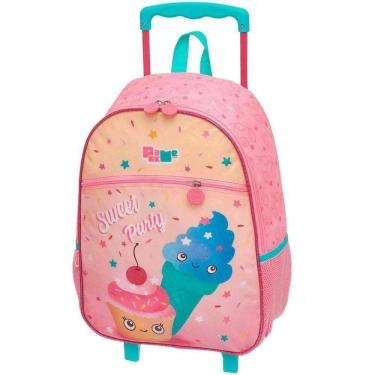 Imagem de Mochila Rodinha Menina Pack Me Sweet Party Cor Rosa