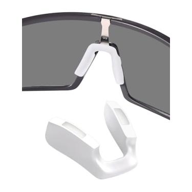 Imagem de Almofadas de nariz de substituição para Oakley Sutro OO9406 / Sutro S OO9462 / Sutro Lite OO9463 / Sutro Asian Fit OO9406A / Sutro Lite Asian Fit OO9463A / Óculos de sol ventilados Sutro - Branco