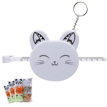 Imagem de Genérico - Kit com 3 Fita Métrica/Trena Chaveiro de Bichinho 1,5m