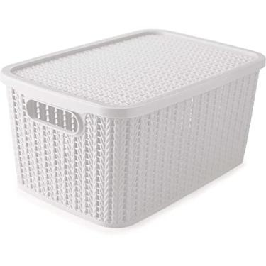 Imagem de Caixa com Tampa Trama Plasútil 14L D