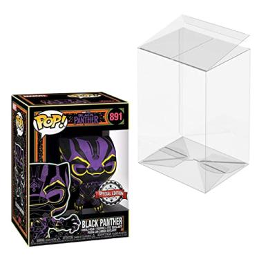 Imagem de Funko Boneco colecionável Pop! Marvel: Pantera Negra #891 (Luz Negra) Edição Especial Exclusiva de Vinil