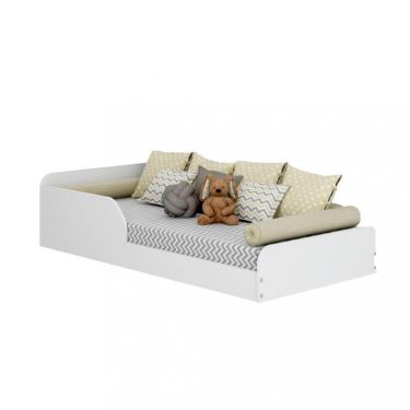Imagem de Cama Infantil Montessoriana Solteiro Mimo Movelbras - Branco