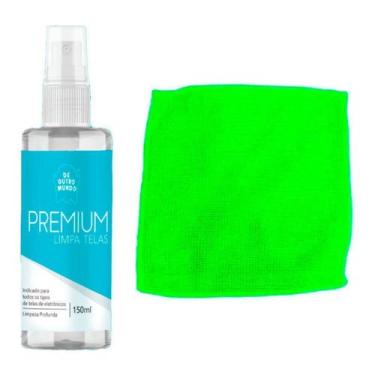 Imagem de Kit Limpa Telas De Outro Mundo 150Ml Com Pano Verde Claro