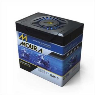 Imagem de Bateria AGM Moto Moura 12V 5Ah MA5-D START CH 80 ELITE CHF METROPOLITA