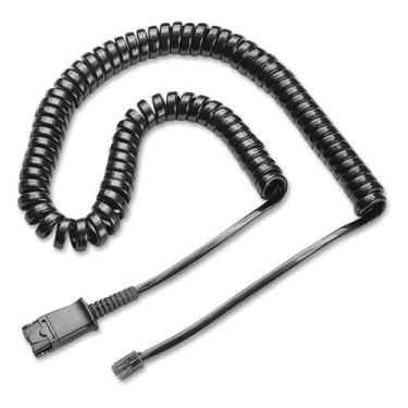 Imagem de Cabo Espiral QD para Headset (Plug U10P) 26716-01 Plantronics - Poly