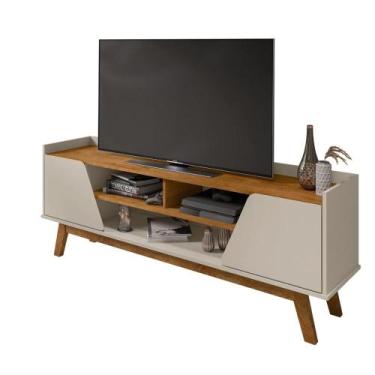 Imagem de Rack Turim Off White Nature 2075885 Bechara - Móveis Bechara