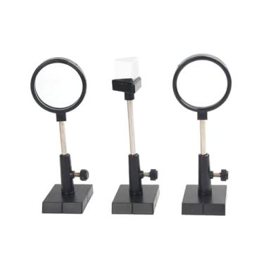 Imagem de Luwecf Conjunto de Óptica para Estudantes: Lente, Prisma, Espelho. Diversão Garantida para Experimentar!, 3 PECAS