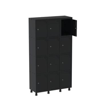Imagem de Armário Guarda Volume Locker Roupeiro 12 Portas Aço GRP 503/12 - Pandi
