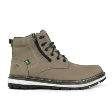 Imagem de Bota Masculina Casual Zíper Lateral em Couro Bell Boots, 41, Areia