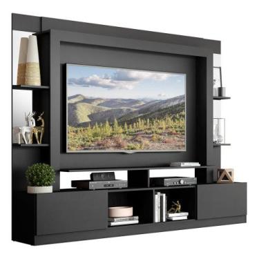 Imagem de Estante com Suporte TV 65" Prateleiras c/ Espelho Oslo Multimóveis V33